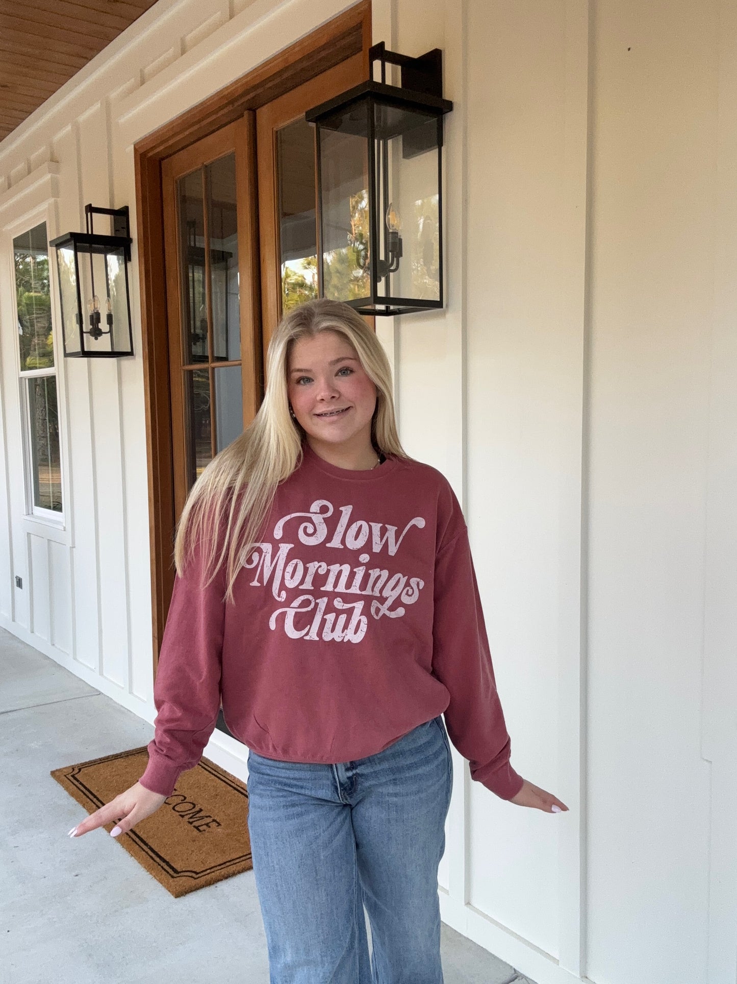 Slow mornings sweatshirt