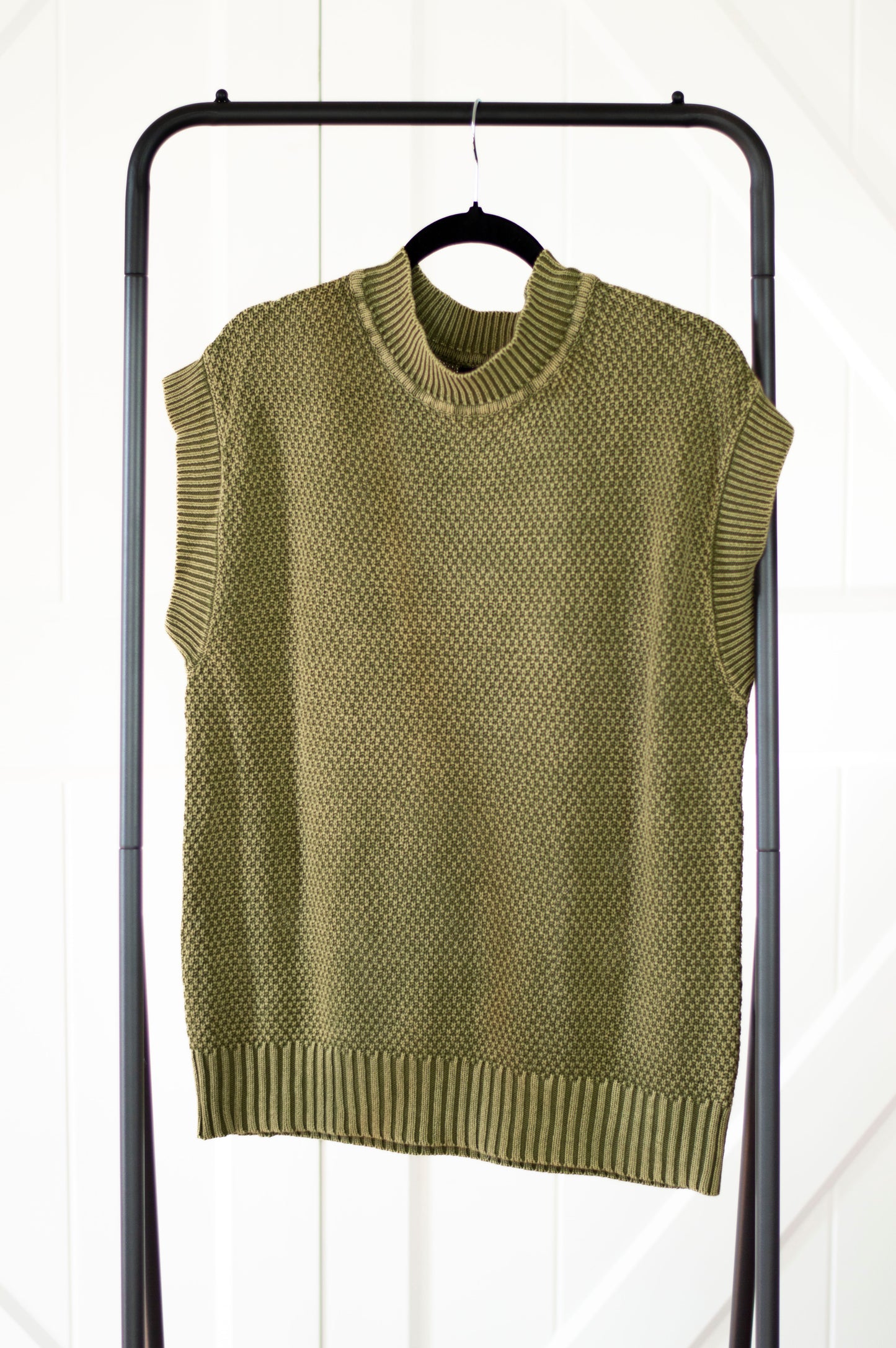 Natural Green Mineral Wash Sweater