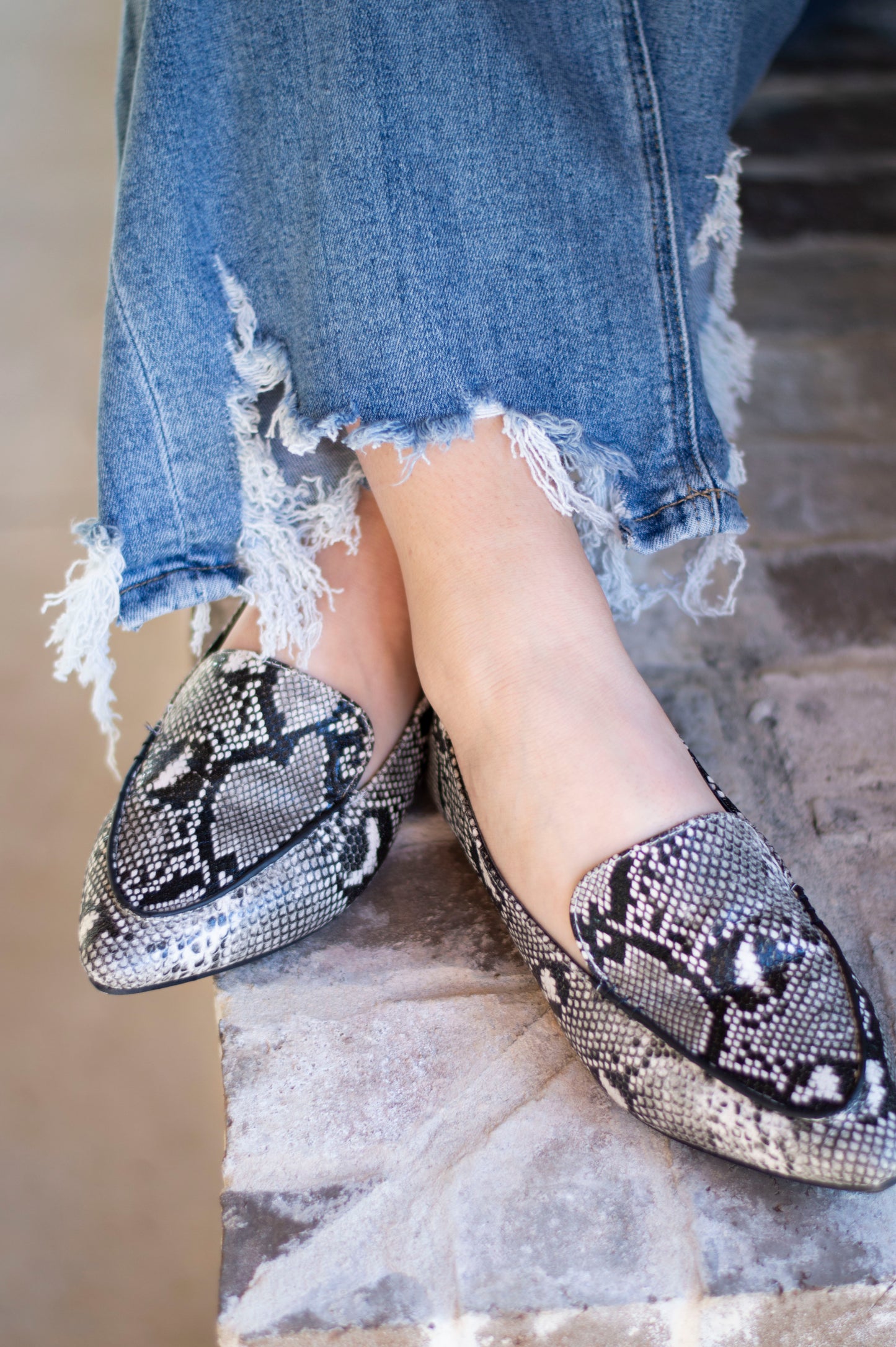 Snake Skin Loafer
