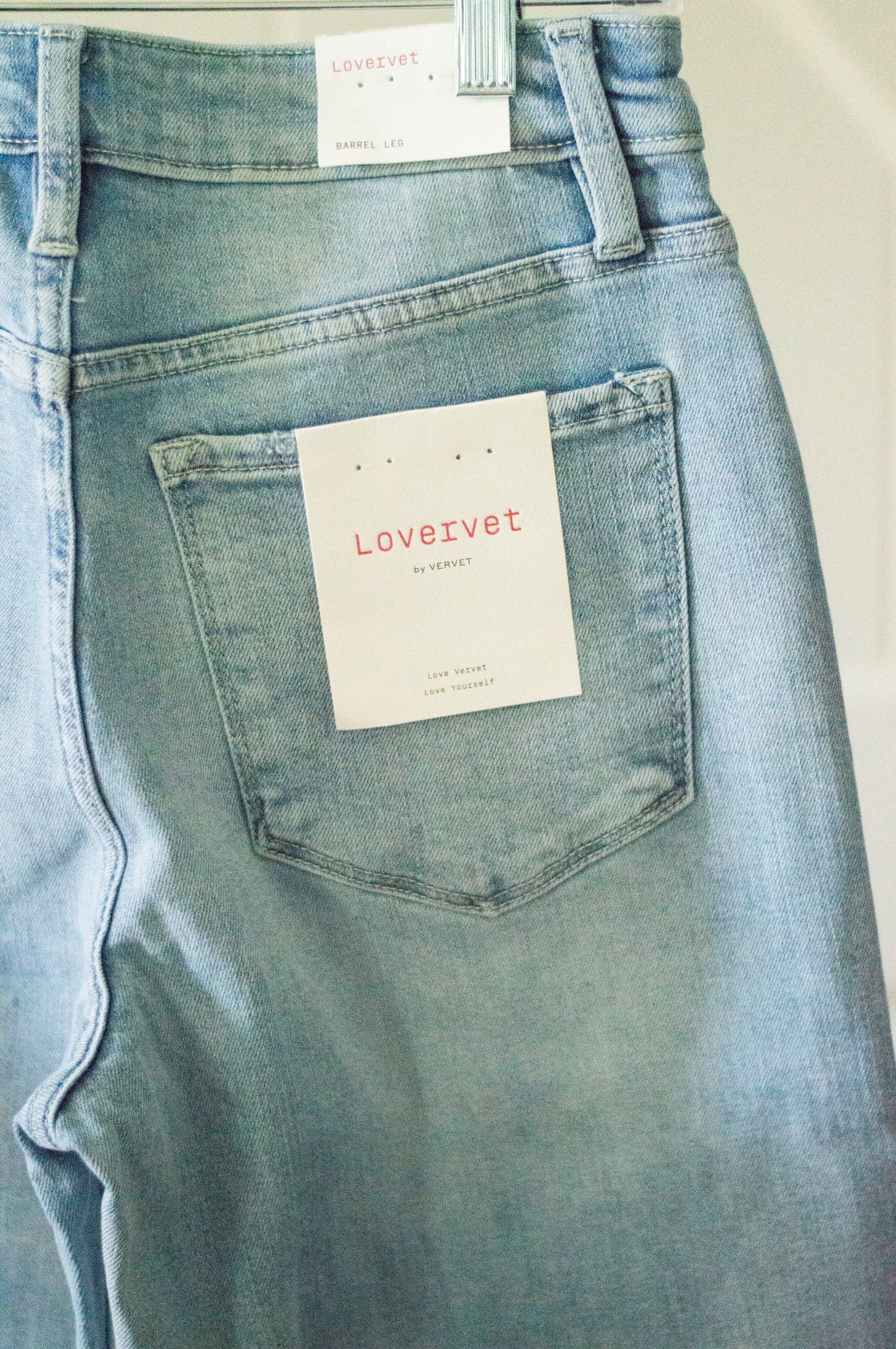 High Rise Barrel Jeans by Lovervet