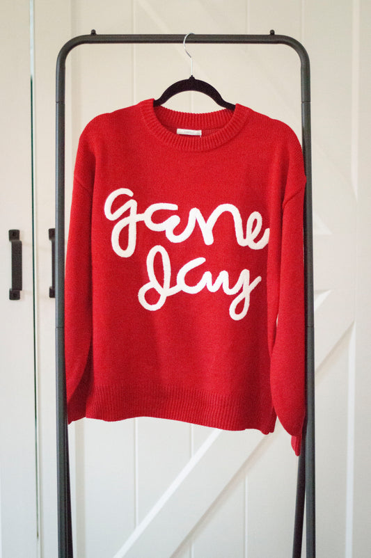 Game Day Red Sweater