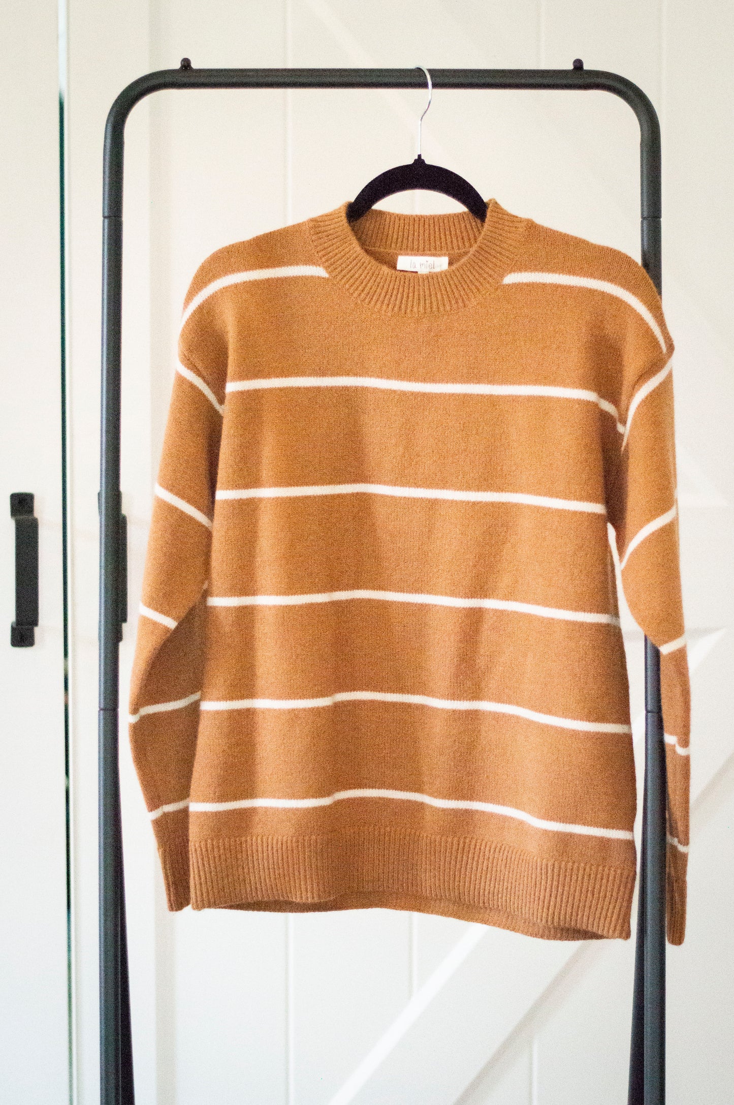 Cognac Stripe Sweater