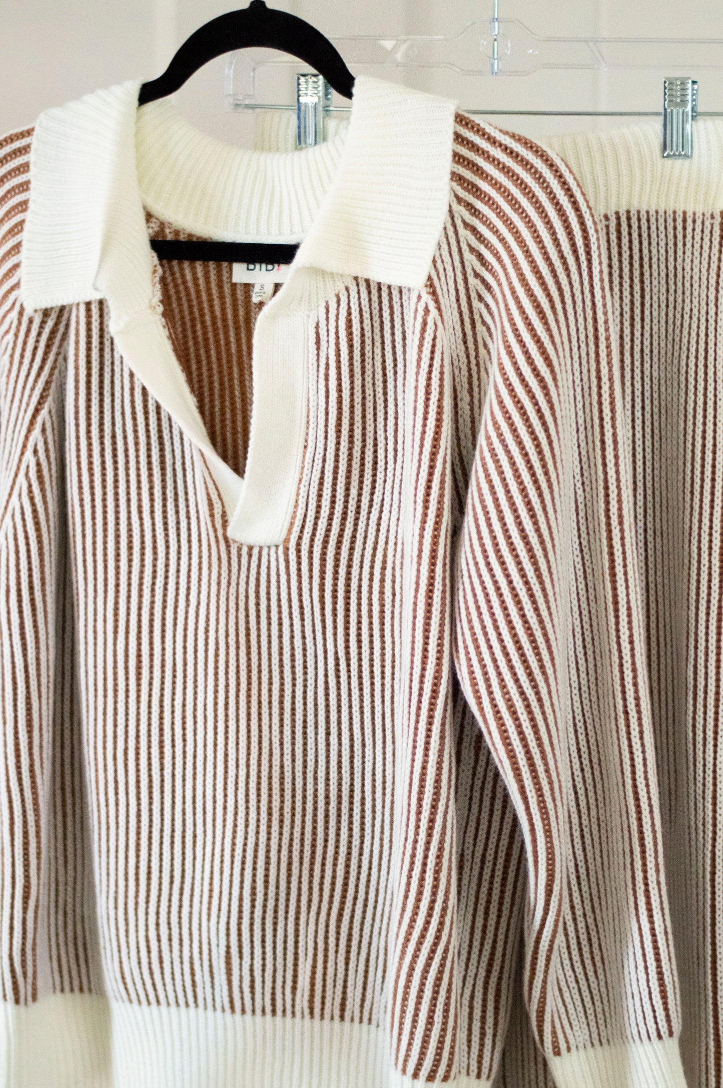 Ribbed Knit Sweater & Pants Set