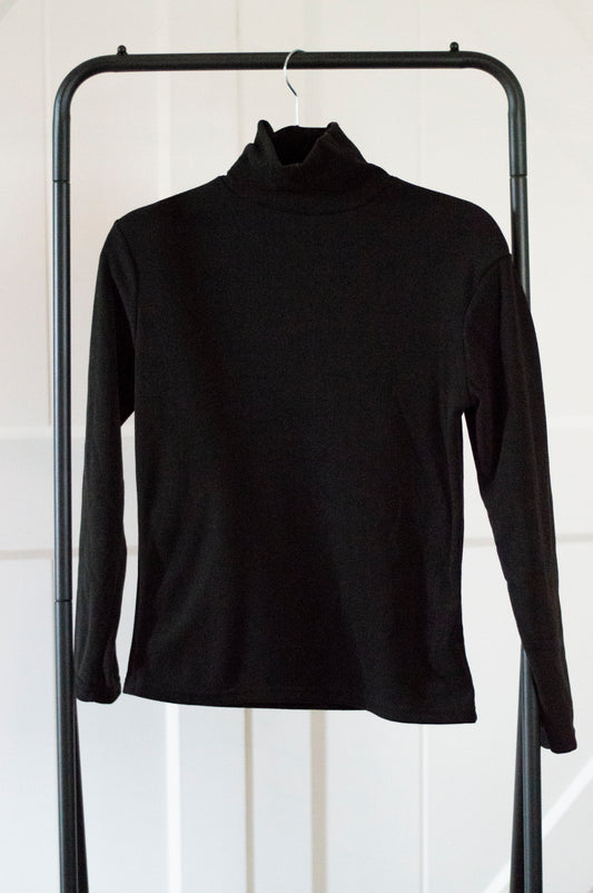 Basic in Black Turtleneck